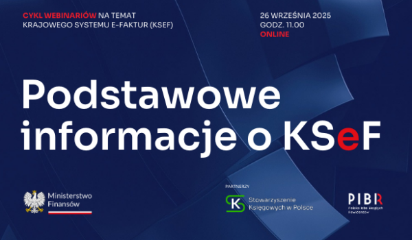 Podstawowe informacje o KSeF - webinarium online